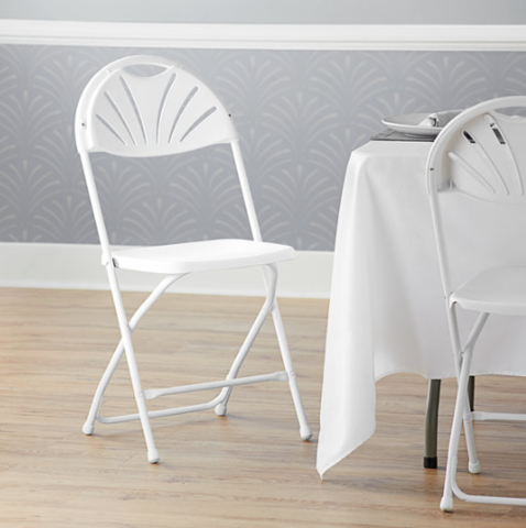 Fan Back Chair (White)