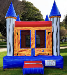 Blue/Gray Marble 13 x 13 Bounce House