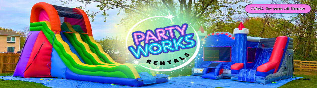 Party rental equipment arranged for a community event in Florence NJ