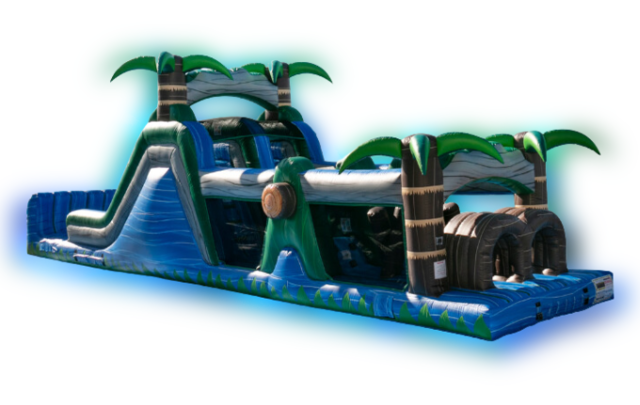 47 ft Blue Crush Obstacle Course