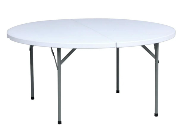 60 inch Round Table - White