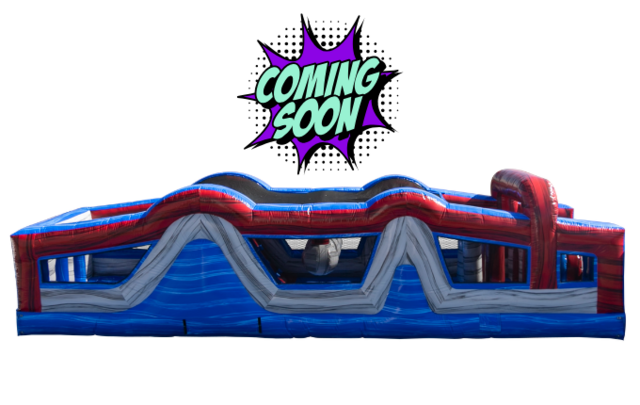 35 Ft Red, White and Thrill Obstacle Course