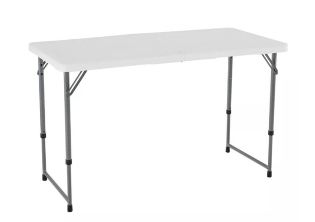 4 ft Kids Table - White