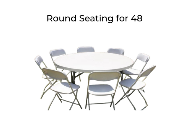 Round Seating for 48