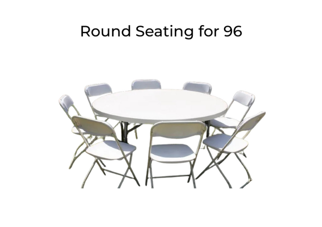 Round Seating for 96