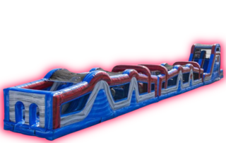 110 ft Red, White & Thrill Warped Wall Obstacle Course