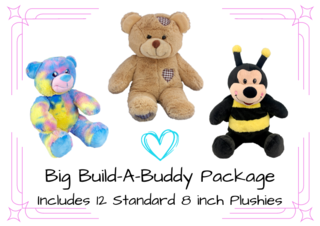 Big Build-A-Buddy Package  12 -8 inch Stuffies 