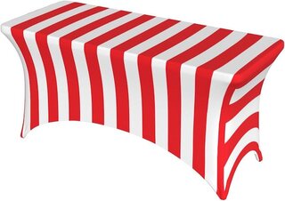 Carnival Table w/ Striped Cover