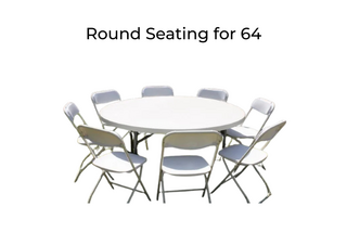 Round Seating for 64