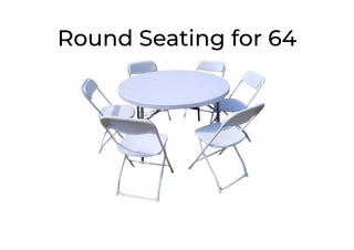 Round Seating for 64