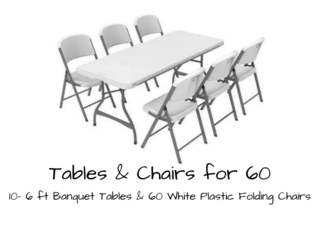 Table & Chair Package for 60