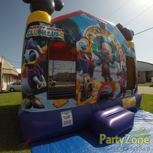 Mickey Mouse Clubhouse Bounce House Rental Front Left View