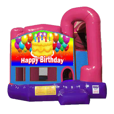 Happy Birthday Dream Backyard 4n1 Combo Bounce House