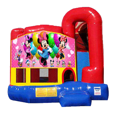 Minnie Mouse Modular Backyard 4n1 Combo Bounce House