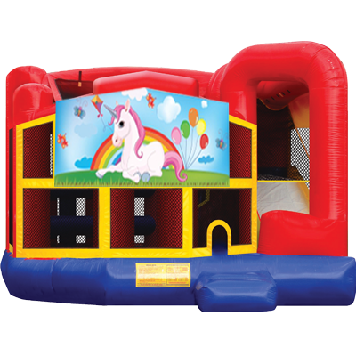 Unicorn Party Modular 5n1 Combo Bounce House
