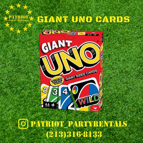 Giant Uno Cards