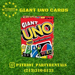 Giant Uno Cards