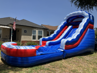 13ft Patriot Single Lane Water Slide