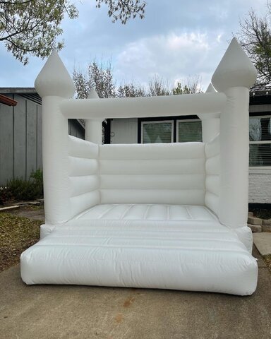 white bounce house in Dallas University Park, Party Booths Dallas