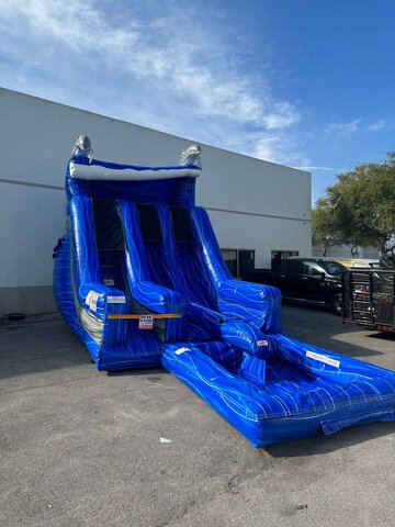 18' Tall - Dolphin Water Slide dual lane