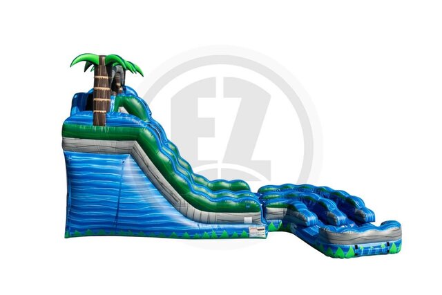 22' Tall - Double Barrel Twist Water Slide dual lane