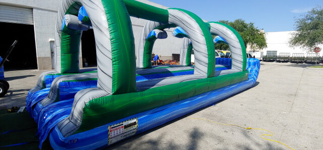 30' Long Hawaiin Double Lane Slip n Slide