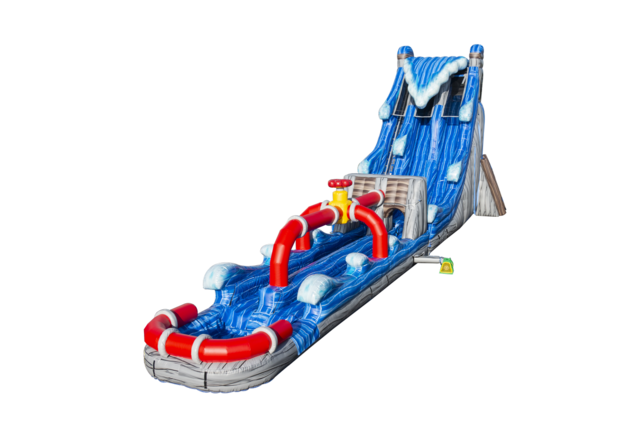 25' Tall - Hoover Dam Dual Lane Water Slide w/ Slip n Slide