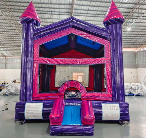 2 in 1 Purple Palace Bounce House