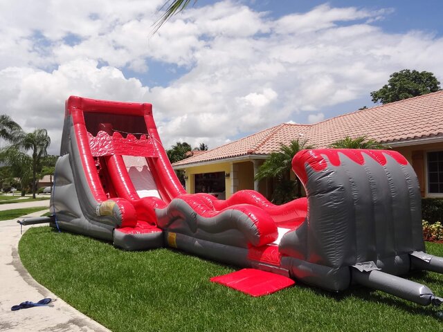 18' Tall - Volcano Water Slide w/ Slip N Slide