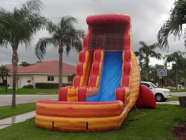 25' Tall - Firestorm Water Slide single lane