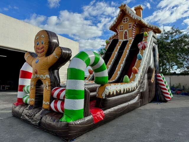 28' Tall Gingerbread Dual Lane Dry Slide