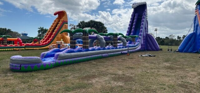 40' Tall - Grape Crush Water Slide single lane