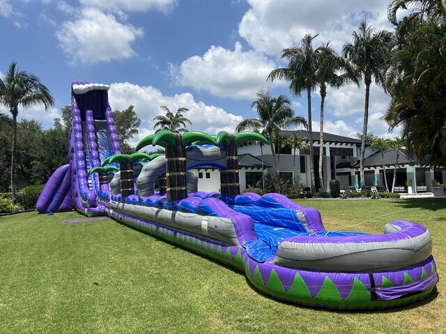 40' Tall - Grape Crush Water Slide single lane