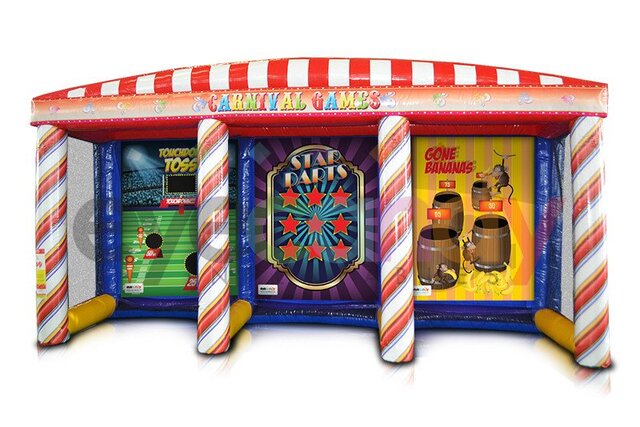 Carnival Games Booth Inflatable - 3 games