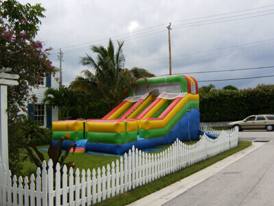 18' Tall - Lightning Storm Water Slide dual lane