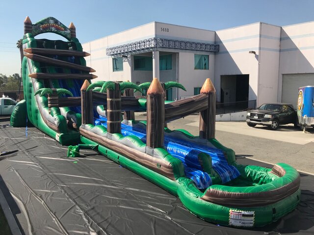 30' Tall - Log Flume Water Slide dual lane