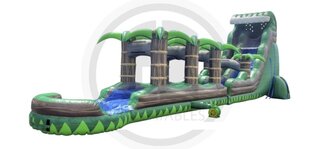 25' Tall - Emerald Crush Water Slide w/ Slip n Slide