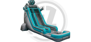 25' Tall - Robot Water Slide single lane