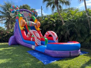 25' Tall - Sugar Rush Water Slide single lane