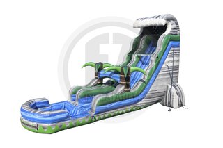 25' Tall - Cascade Crush Water Slide w/Pool single lane