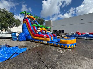 25' Tall - Desert Springs Single Lane Water Slide 