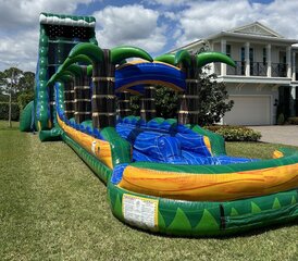 30' Tall - Emerald Crush Water Slide dual lane