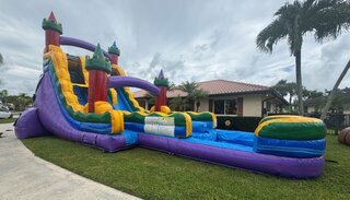 20' Tall Island Kingdom Dual Lane Waterslide