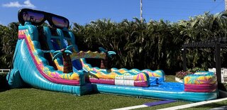 22' Tall - Miami Vice Water Slide dual lane