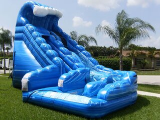 20' Tall - Monster Wave Dual Lane Water Slide 