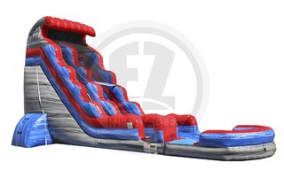 25' Tall - Patriot Water Slide single lane