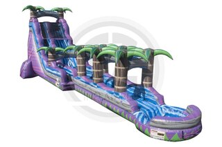 25' Tall - Purple Rain Water Slide w/ Slip N Slide