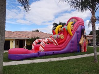 25' Tall - Sugar Rush Water Slide single lane