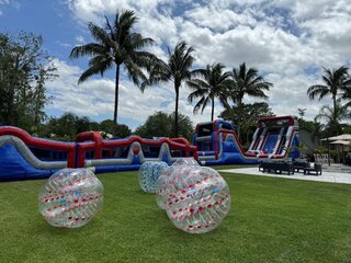 150' Long Warped Wall Obstacle Course