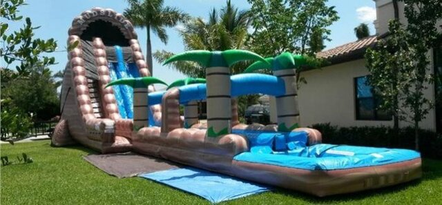 30' Tall - MudSlide Water Slide dual lane